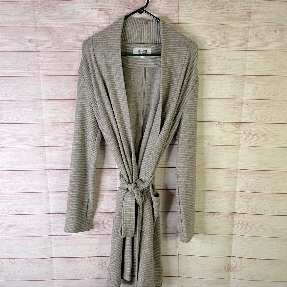 BB Dakota Steven Madden Belted Cardigan Sweater Size Large